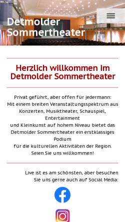 Vorschau der mobilen Webseite www.detmolder-sommertheater.de, Detmolder Sommertheater e.V.