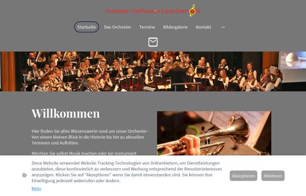 Vorschau von www.orchester-vahlhausen.de, Orchester Vahlhausen Lippe-Detmold
