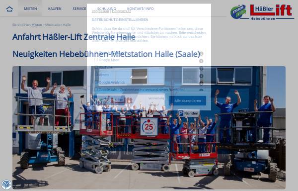 Vorschau von www.hebebuehnen-deutschland.de, ABH Häßler-Lift GmbH