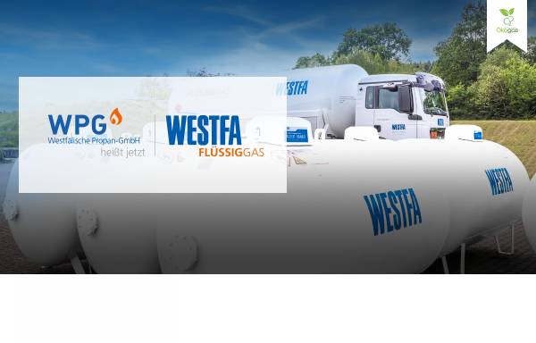 Vorschau von www.wpg-gas.de, Westfälische Propan GmbH