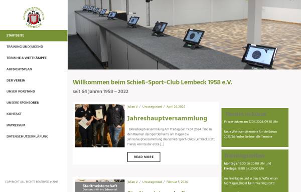 Vorschau von www.ssc-lembeck.de, Schieß-Sport-Club Lembeck 1958 e.V.