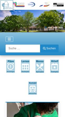 Vorschau der mobilen Webseite www.burgaugymnasium.de, Burgau-Gymnasium Düren