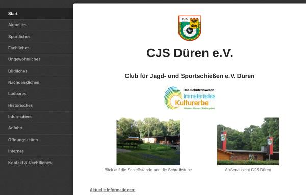 Vorschau von www.cjs-dueren.de, Club für Jagd- und Sportschießen e.V. Düren