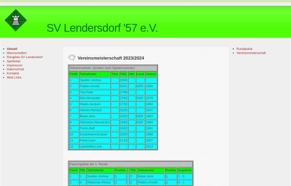 Vorschau von www.schach-lendersdorf.de, SV Lendersdorf 57 e.V.