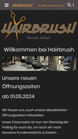 Vorschau der mobilen Webseite hairbrush.de, Hairbrush