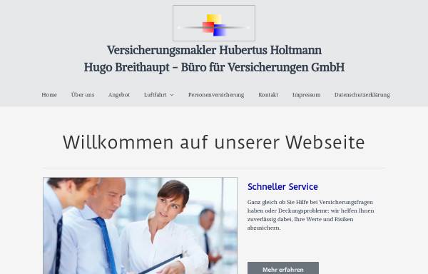 Vorschau von www.breithauptgmbh.de, Versicherungsmakler Hugo Breithaupt GmbH
