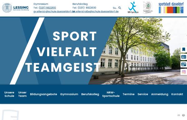 Vorschau von www.lgbk.de, Lessing-Gymnasium und Lessing-Berufskolleg