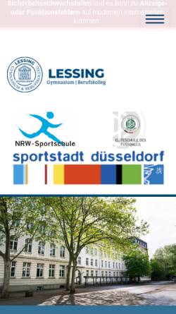 Vorschau der mobilen Webseite www.lgbk.de, Lessing-Gymnasium und Lessing-Berufskolleg