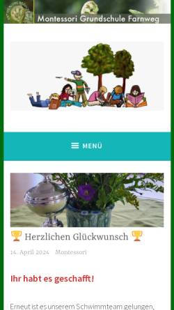 Vorschau der mobilen Webseite mgs-farnweg.de, Montessori-Kreis Düsseldorf e.V.