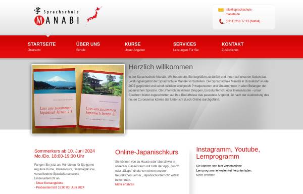 Vorschau von www.sprachschule-manabi.de, Asien-Sprachdienst Manabi