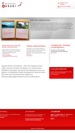 Vorschau der mobilen Webseite www.sprachschule-manabi.de, Asien-Sprachdienst Manabi
