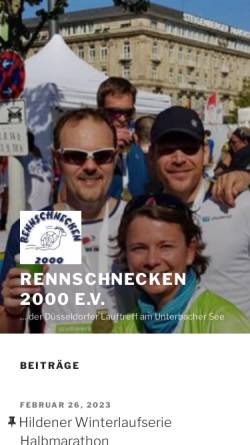 Vorschau der mobilen Webseite www.rennschnecken2000.de, Rennschnecken 2000 e.V.