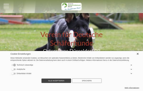 Vorschau von www.sv-og-duesseldorf.de, Verein für Deutsche Schäferhunde e.V., Ortsgruppe Düsseldorf