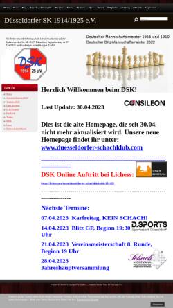 Vorschau der mobilen Webseite www.duesseldorfer-schachklub.de, Düsseldorfer Schachklub 1914/25 e.V.