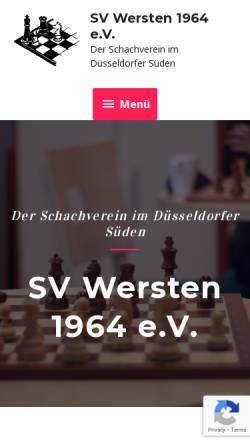 Vorschau der mobilen Webseite www.svwersten.de, Schachverein Wersten