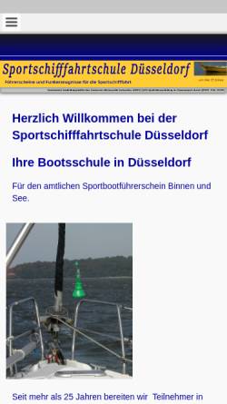 Vorschau der mobilen Webseite www.sportschiffahrtschule.de, Sportschiffahrt-Schule