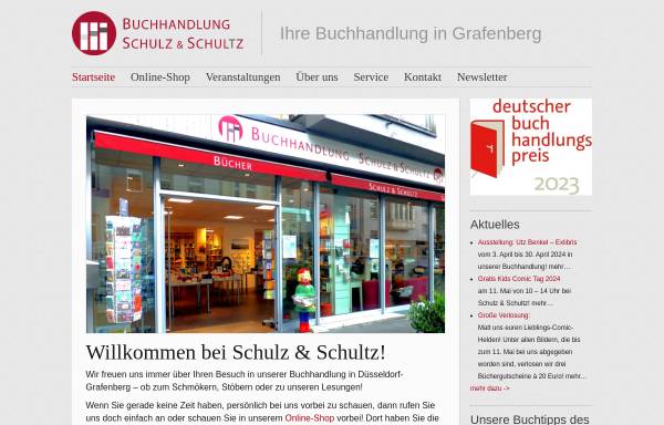 Vorschau von schulzschultz.de, Buchhandlung Schulz & Schultz