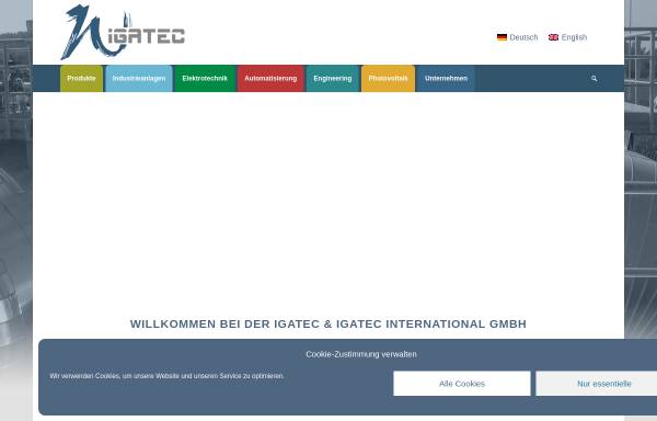 Vorschau von www.igatec.de, IGATEC GmbH und IGATEC International GmbH