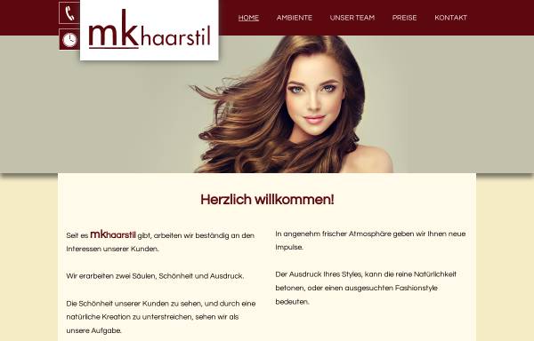 Vorschau von www.mkhaarstil.de, Mk Haarstil