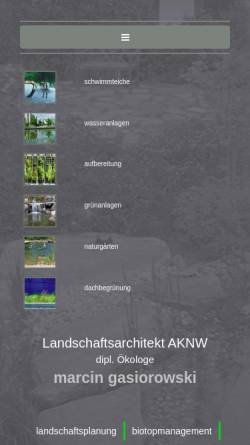 Vorschau der mobilen Webseite naturgarten-schwimmteich.de, Marcin Gasiorowski
