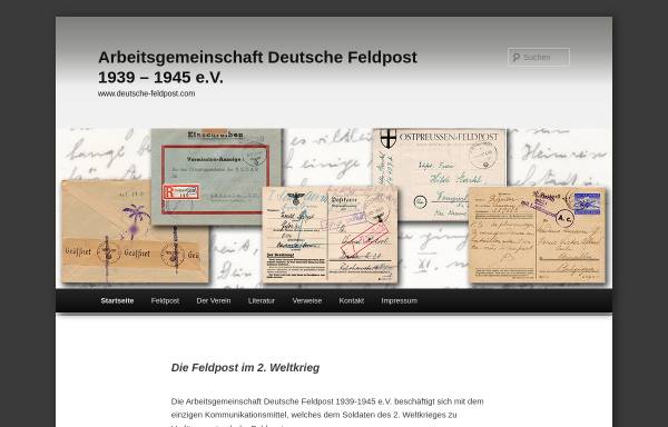 Vorschau von www.deutsche-feldpost.com, Deutsche Feldpost 1939-1945 (Arge)