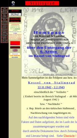 Vorschau der mobilen Webseite www.stalingrad-feldpost.de, Feldpost im Kessel von Stalingrad