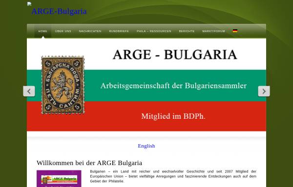Vorschau von www.arge-bulgaria.de, Arbeitsgemeinschaft Bulgarien