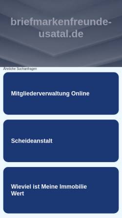 Vorschau der mobilen Webseite www.briefmarkenfreunde-usatal.de, Briefmarkenfreunde Usatal (Weilburg)