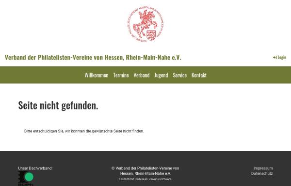 Vorschau von www.philatelie-hessen.de, Verbands-HomepageVereine im Verband der Philatelisten-Vereine Hessen, Rhein-Main-Nahe e.V.