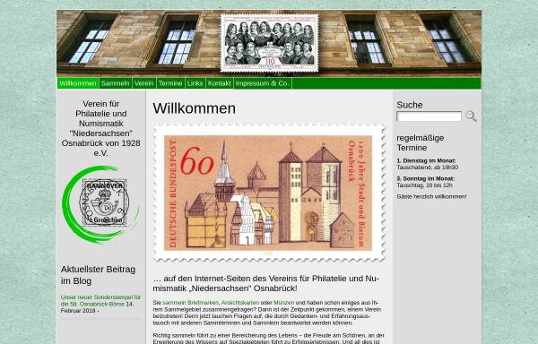 Vorschau von www.power-phila-osnabrueck.de, Verein für Philatelie und Numismatik 