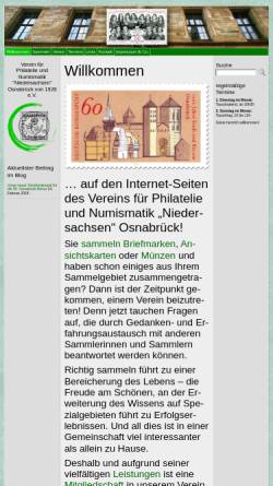 Vorschau der mobilen Webseite www.power-phila-osnabrueck.de, Verein für Philatelie und Numismatik 