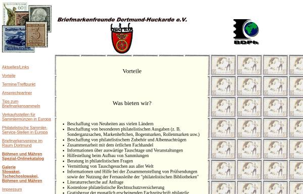 Vorschau von www.briefmarken-verein.de, Briefmarkenfreunde Dortmund-Huckarde e. V.