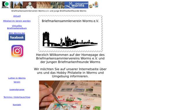 Vorschau von www.briefmarken-worms.de, Briefmarkensammlerverein Worms e.V.