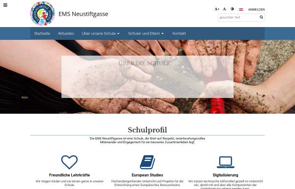 Vorschau von www.emsneustiftgasse.at, Europäische Mittelschule Neustiftgasse