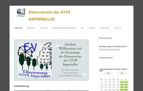 Vorschau von www.aspernallee.org, Elternverein der Ganztagsvolksschule Aspernallee