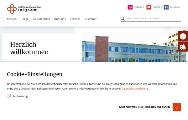 Vorschau von www.hgk-koeln.de, Heilig Geist-Krankenhaus Köln-Longerich