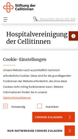 Vorschau der mobilen Webseite vitamin-koeln.de, Hospitalvereinigung St. Marien GmbH