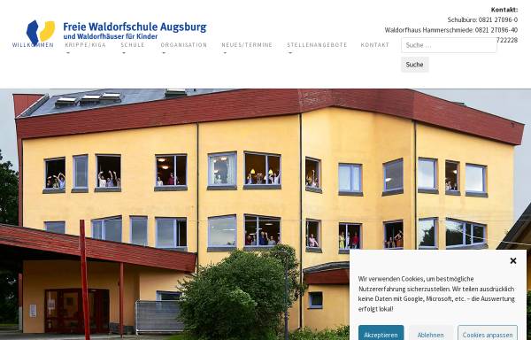 Vorschau von www.waldorf-augsburg.de, Freie Waldorfschule Augsburg e.V.