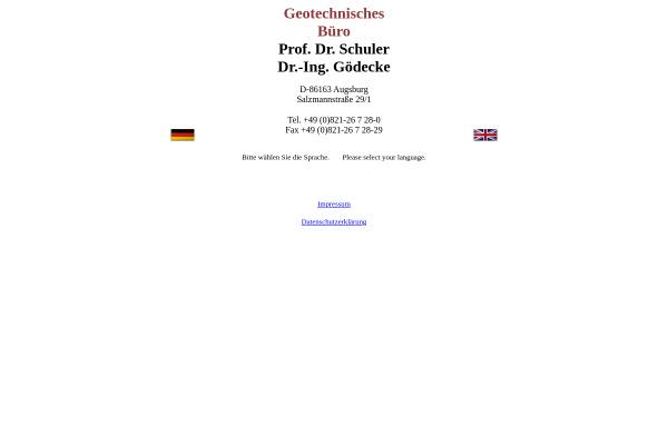 Vorschau von www.geotechnisches-buero.de, Geotechnisches Büro