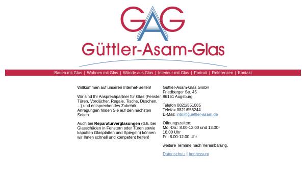 Vorschau von www.guettler-asam.de, Güttler Asam Glas GmbH