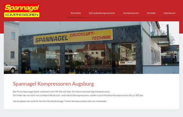 Vorschau von www.spannagel-augsburg.de, Airmatic-Spannagel Kompressorenfabriken
