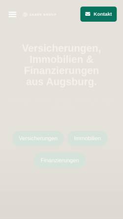 Vorschau der mobilen Webseite www.sager.de, G. Sager GmbH - Versicherungsmakler