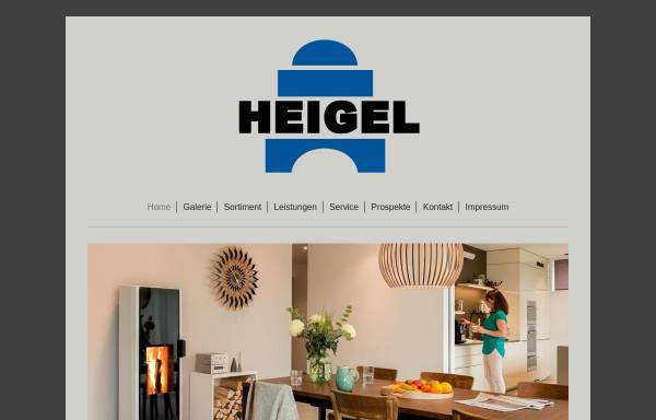 Vorschau von www.heigel.eu, Heigel Kachelofenbau GmbH