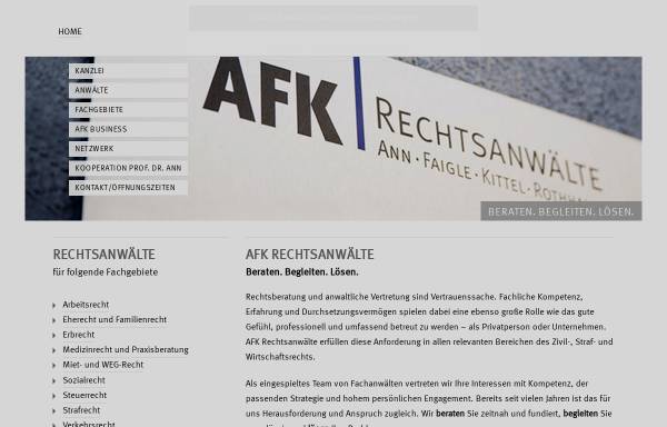 Vorschau von www.afk-rechtsanwaelte.de, AFK Rechtsanwälte