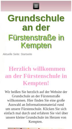 Vorschau der mobilen Webseite www.fuerstenschule-kempten.de, Fürstenschule