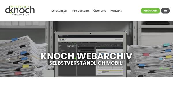 Vorschau von www.knoch-archiv.de, Knoch Archivierung