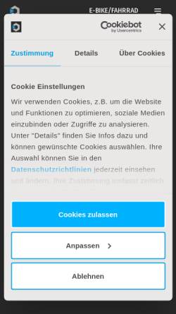 Vorschau der mobilen Webseite www.epple-bikes.de, Epple Zweirad GmbH
