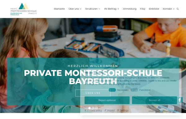 Vorschau von www.montessori-bayreuth.de, Private Montessori-Schule Bayreuth