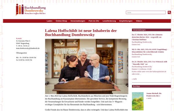 Vorschau von www.dombrolit.de, Buchhandlung Dombrowsky