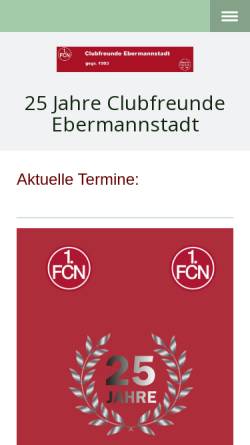 Vorschau der mobilen Webseite clubfreunde-ebermannstadt.jimdo.com, Clubfreunde Ebermannstadt